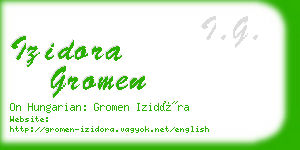 izidora gromen business card
